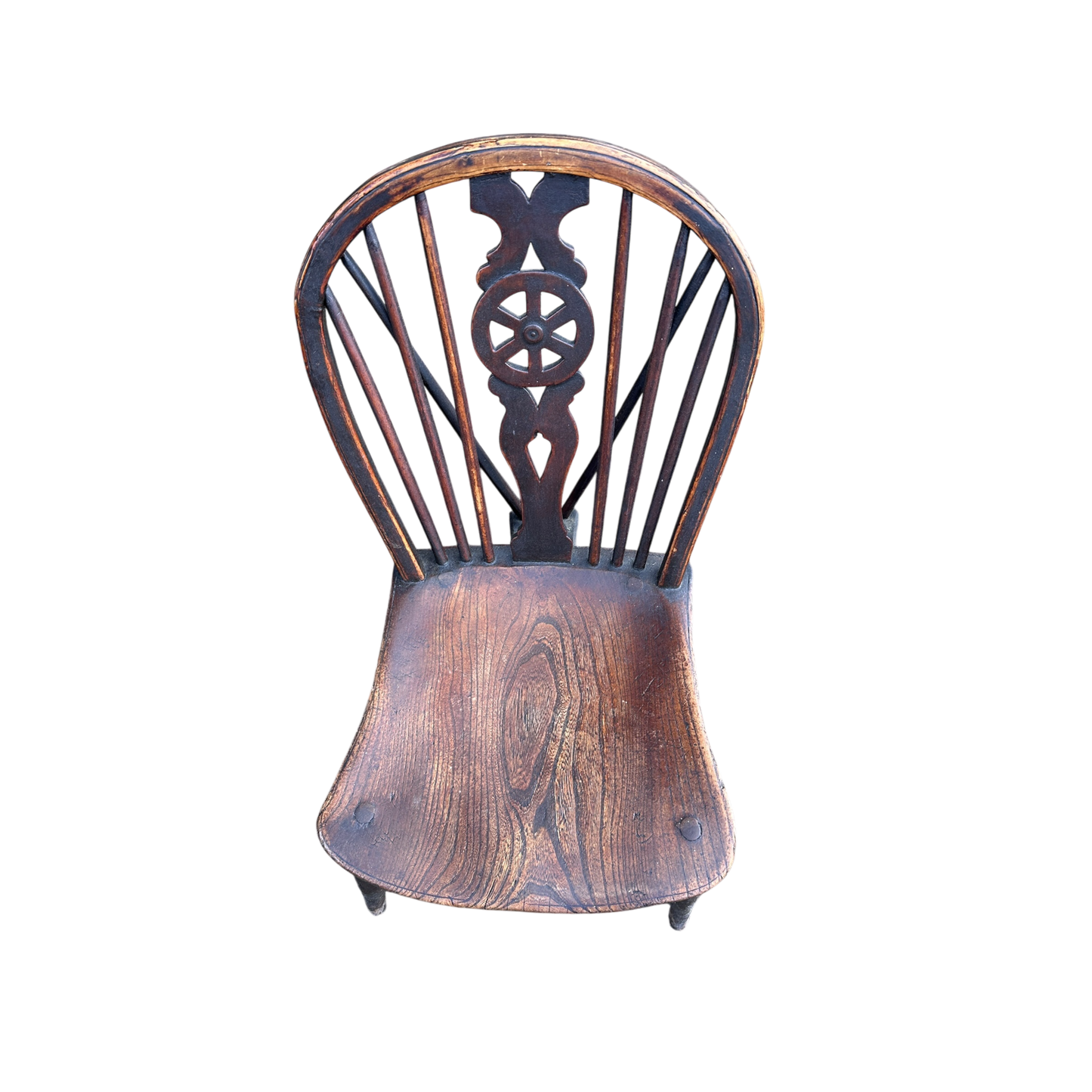 Antique Wheel Back Occasional Kitchen Dining Chair