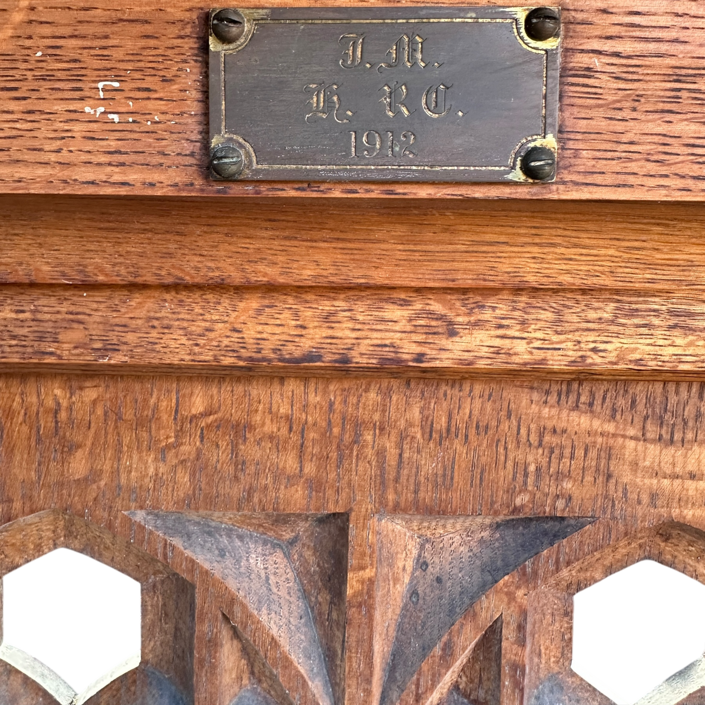 19th Century Oak Church Lectern Praying-kneeling Stand Table