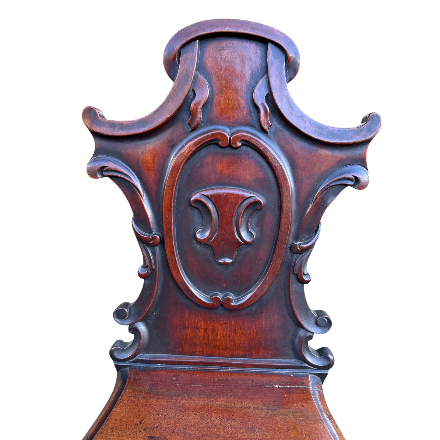 Antique Mahogany 1800s Occasional Hall Chair
