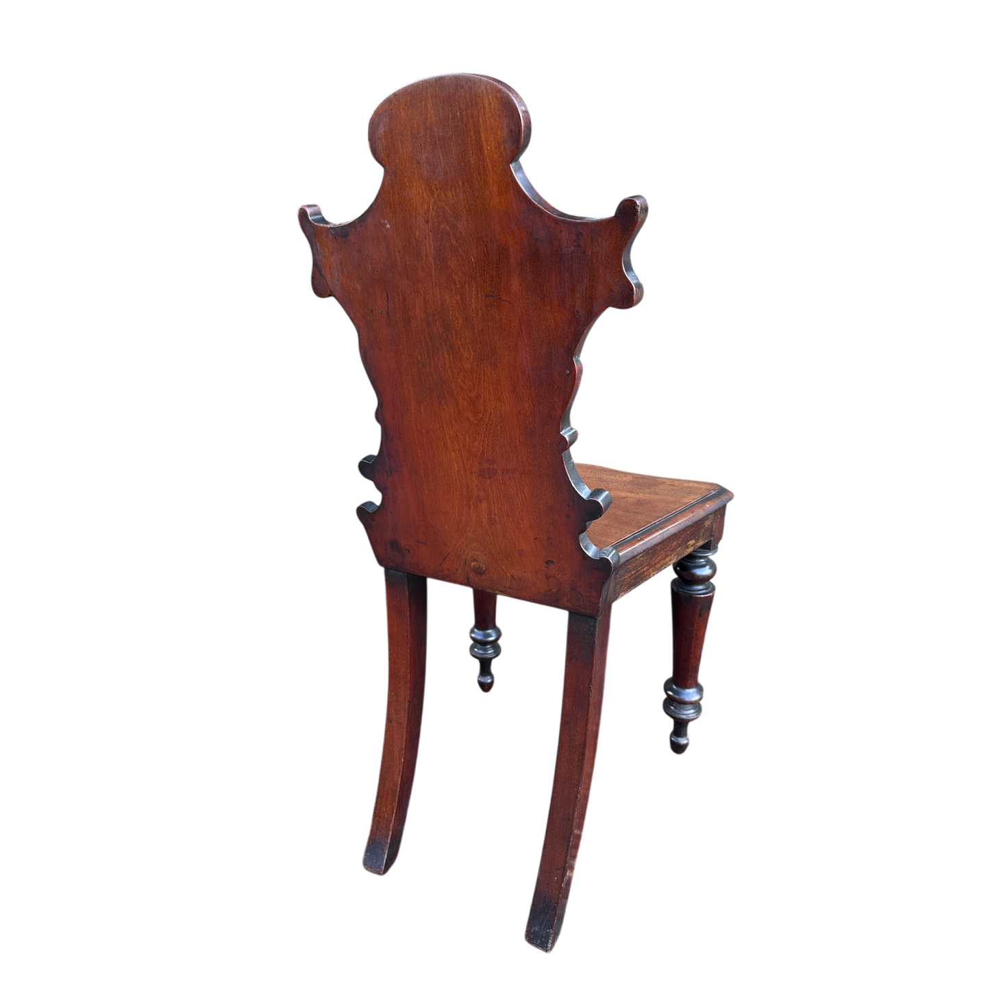 Antique Mahogany 1800s Occasional Hall Chair