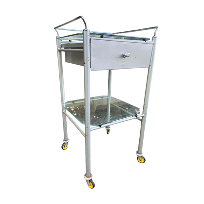 Square hospital dressing trolley, Drinks Trolley Side Table, 1970-1974