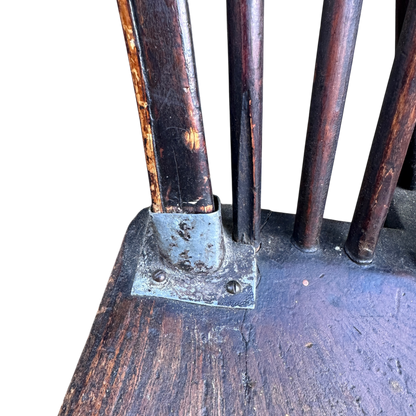 Antique Wheel Back Kitchen Dining Chair