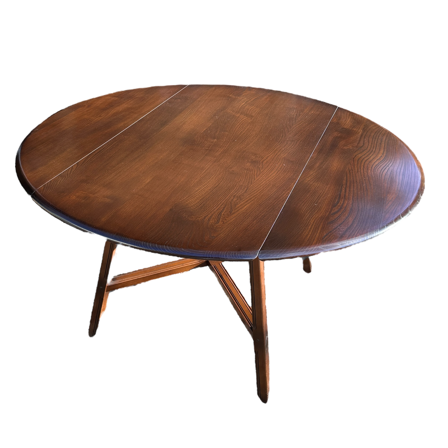 Vintage Ercol Drop Leaf Table and 4 Carver Chair Set
