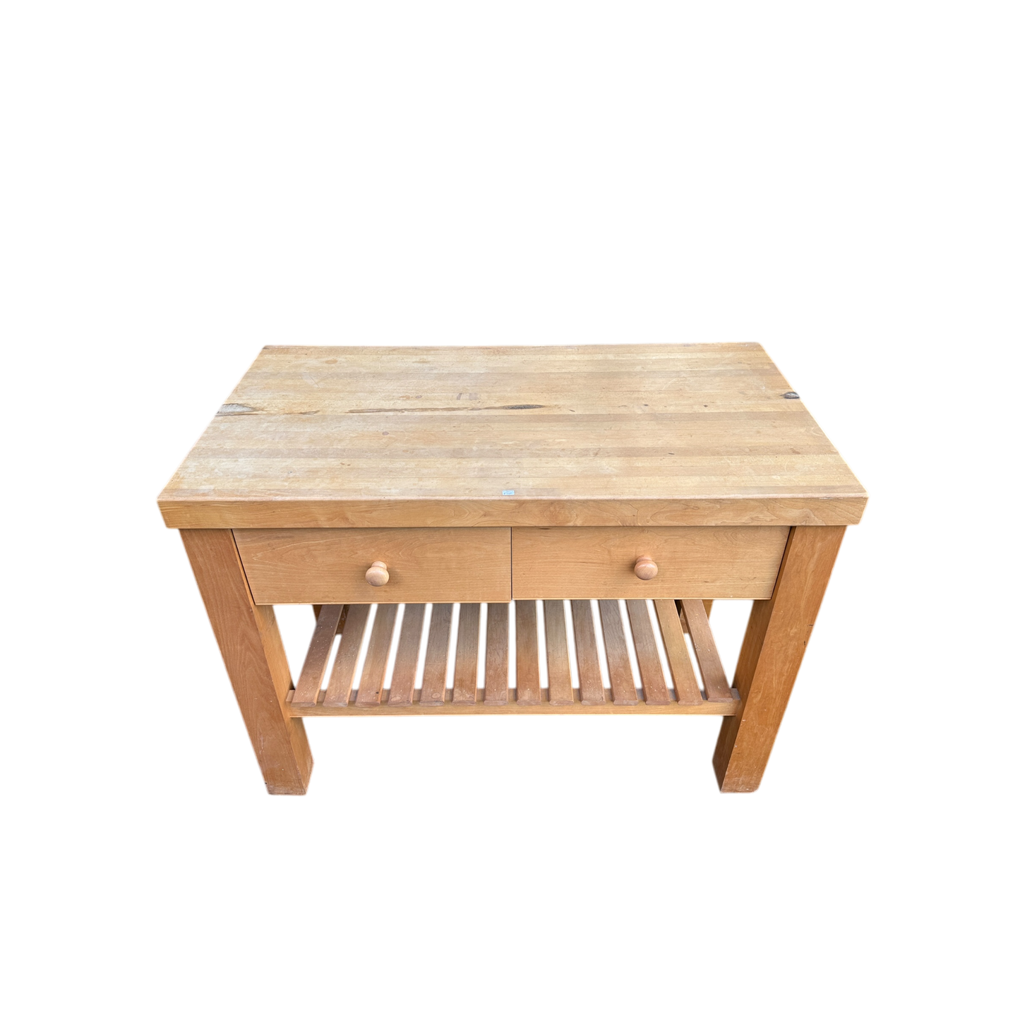 Solid Beech Wood Kitchen Island Table Butchers Block