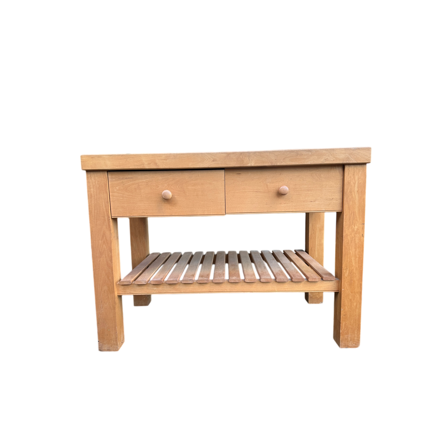 Solid Beech Wood Kitchen Island Table Butchers Block