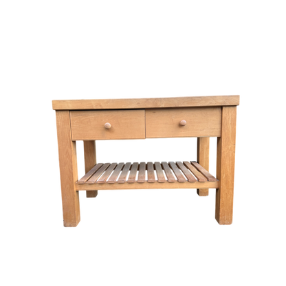 Solid Beech Wood Kitchen Island Table Butchers Block