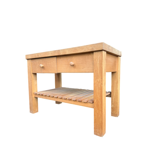 Solid Beech Wood Kitchen Island Table Butchers Block
