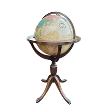 Load image into Gallery viewer, Vintage Globe On Pedestal Stand
