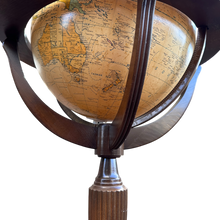 Load image into Gallery viewer, Vintage Globe On Pedestal Stand

