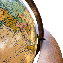 Load image into Gallery viewer, Vintage Globe On Pedestal Stand
