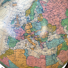 Load image into Gallery viewer, Vintage Globe On Pedestal Stand
