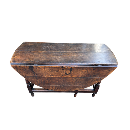 Antique Oak Drop Leaf Gate leg Dining Table