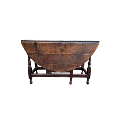 Antique Oak Drop Leaf Gate leg Dining Table