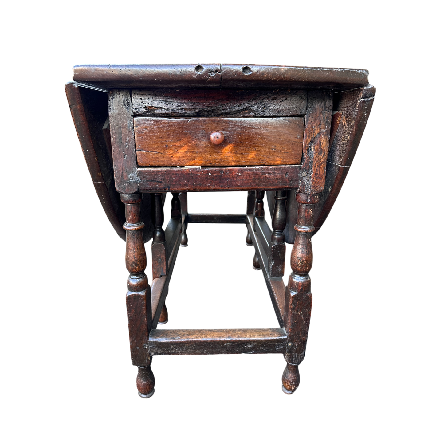 Antique Oak Drop Leaf Gate leg Dining Table