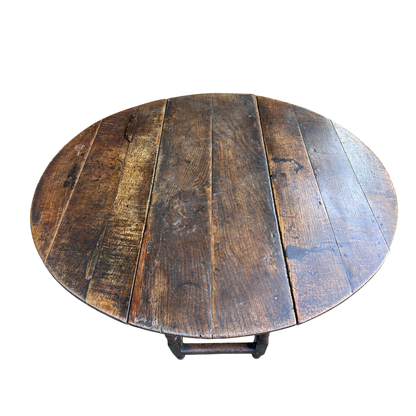 Antique Oak Drop Leaf Gate leg Dining Table