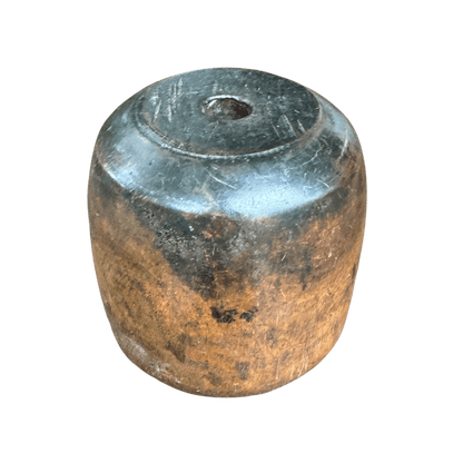 Antique 19th Century Equine 'Old Noggins' Wooden Stable Tethering Log / Candle HolderThe Furniture Recycling Shop