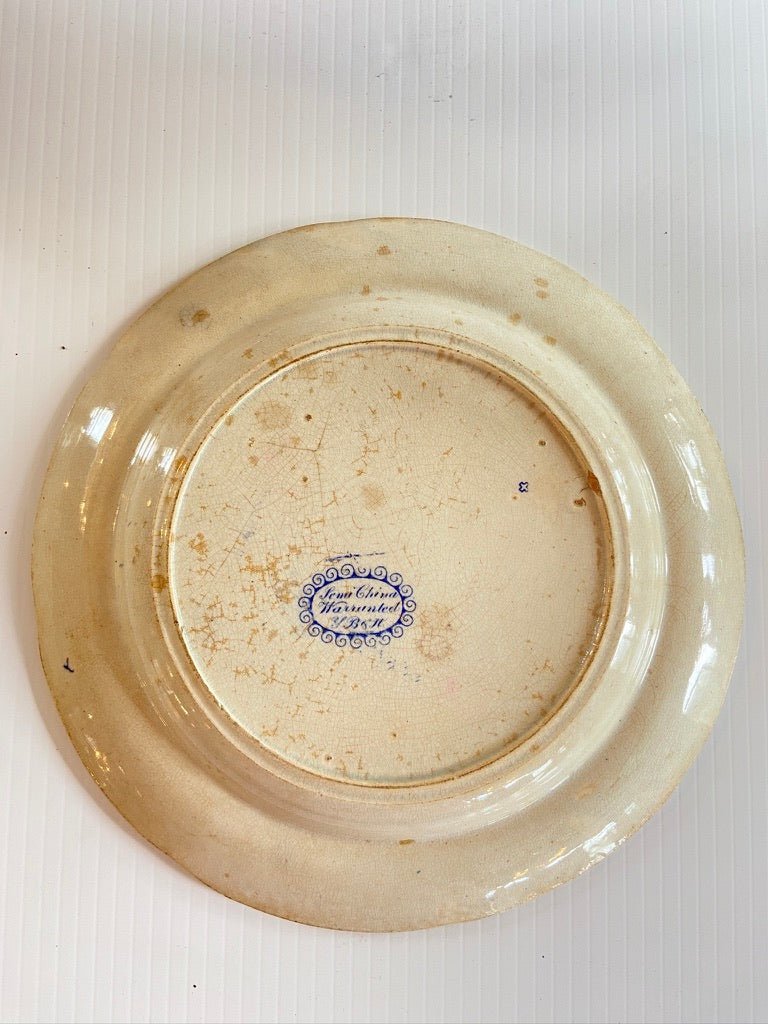 Antique Blue and White Willow Pattern Small Semi China Oriental Pattern Plate (1 of 2)The Furniture Recycling ShopFurniture