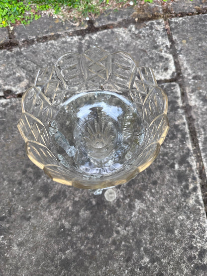 Antique Cut Glass Lustre VaseThe Furniture Recycling Shop