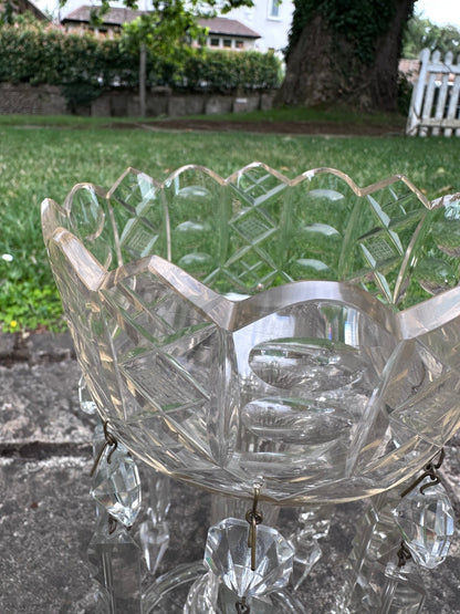 Antique Cut Glass Lustre VaseThe Furniture Recycling Shop