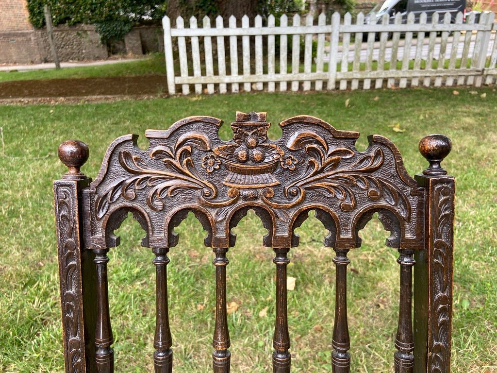 Antique Dutch Oak Early 19th Century Sermon Church ChairThe Furniture Recycling Shop