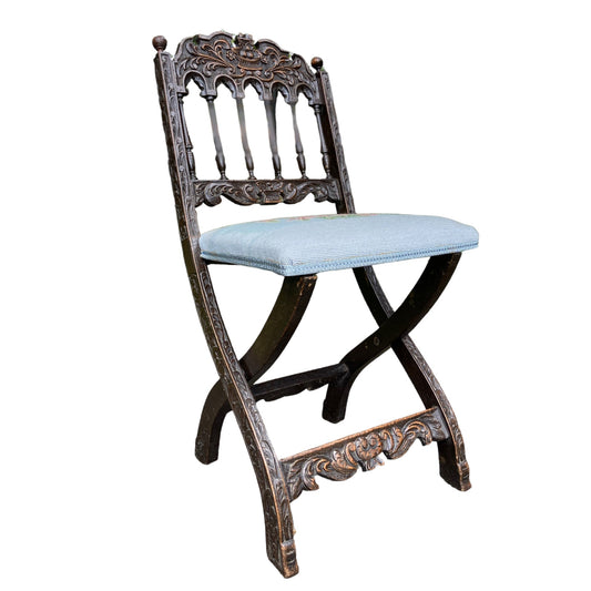 Antique Dutch Oak Early 19th Century Sermon Church ChairThe Furniture Recycling Shop