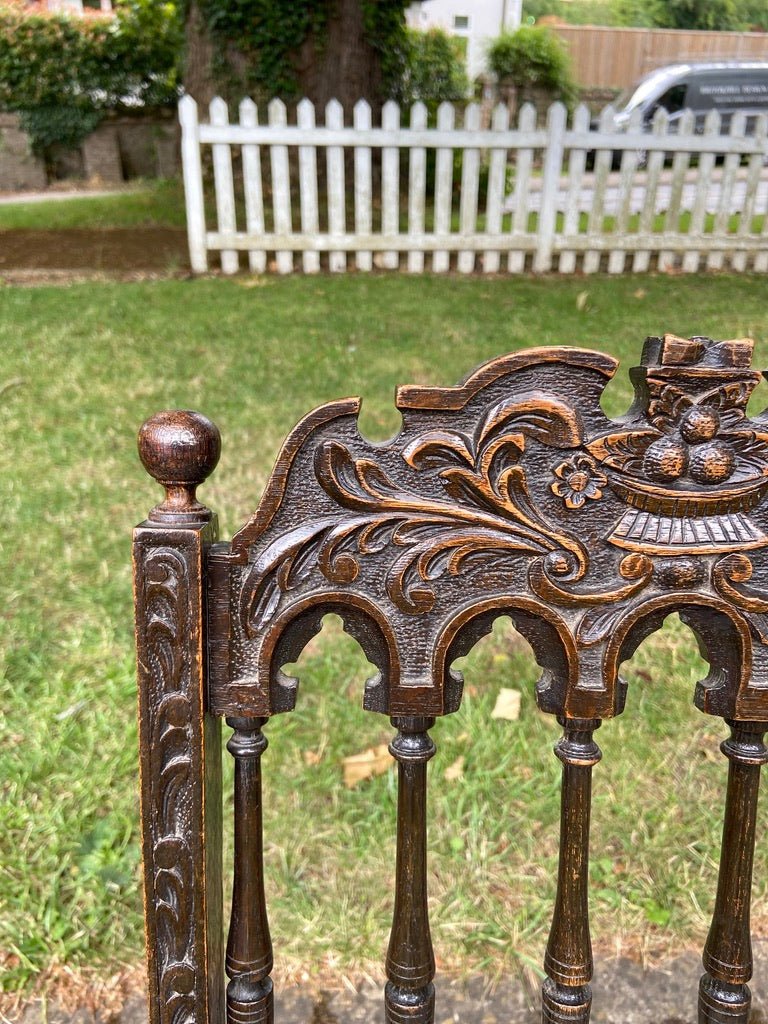 Antique Dutch Oak Early 19th Century Sermon Church ChairThe Furniture Recycling Shop