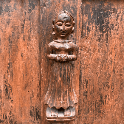 Antique Indian Damchiya Dowry Chest Hand Carved Hardwood SideboardThe Furniture Recycling Shop