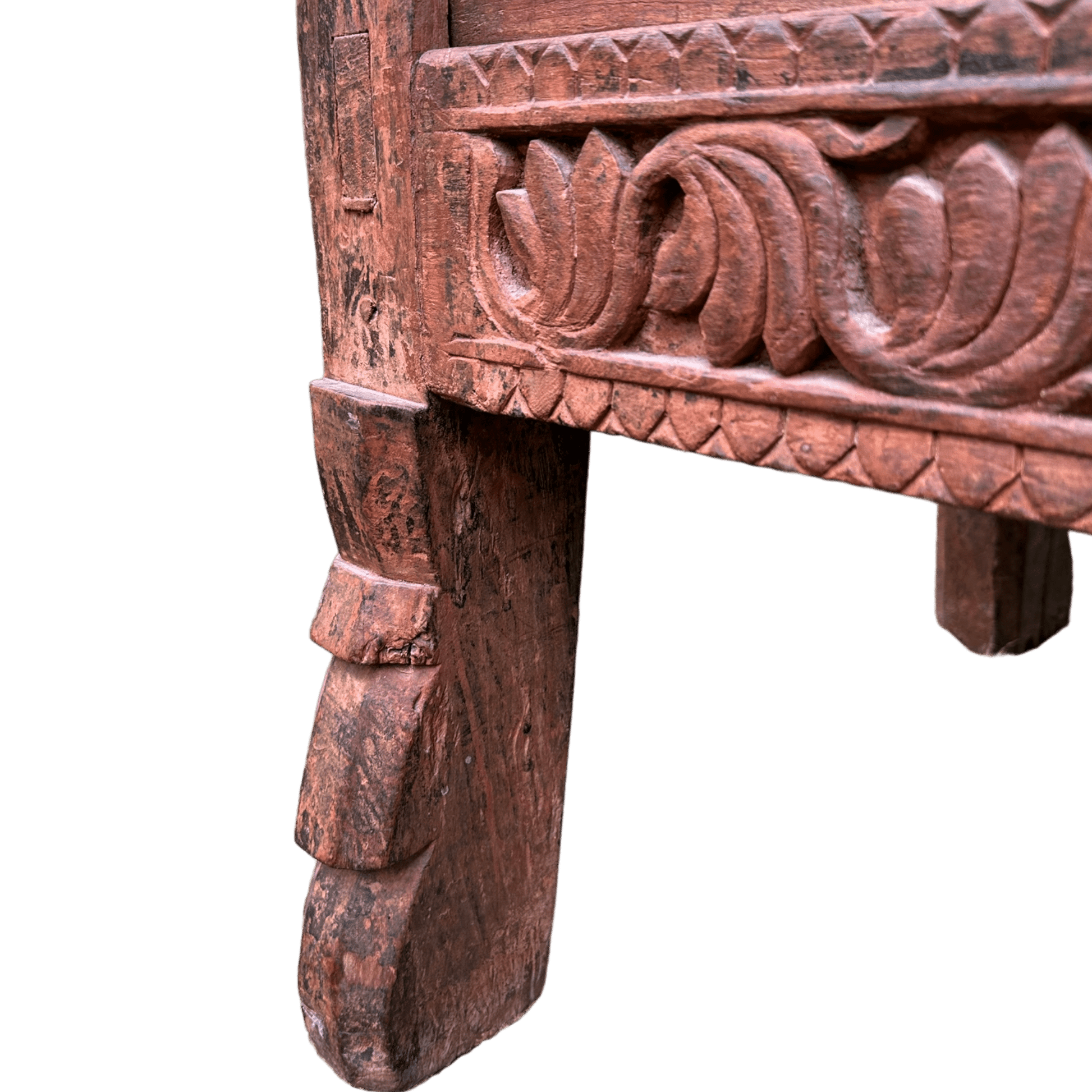 Antique Indian Damchiya Dowry Chest Hand Carved Hardwood SideboardThe Furniture Recycling Shop