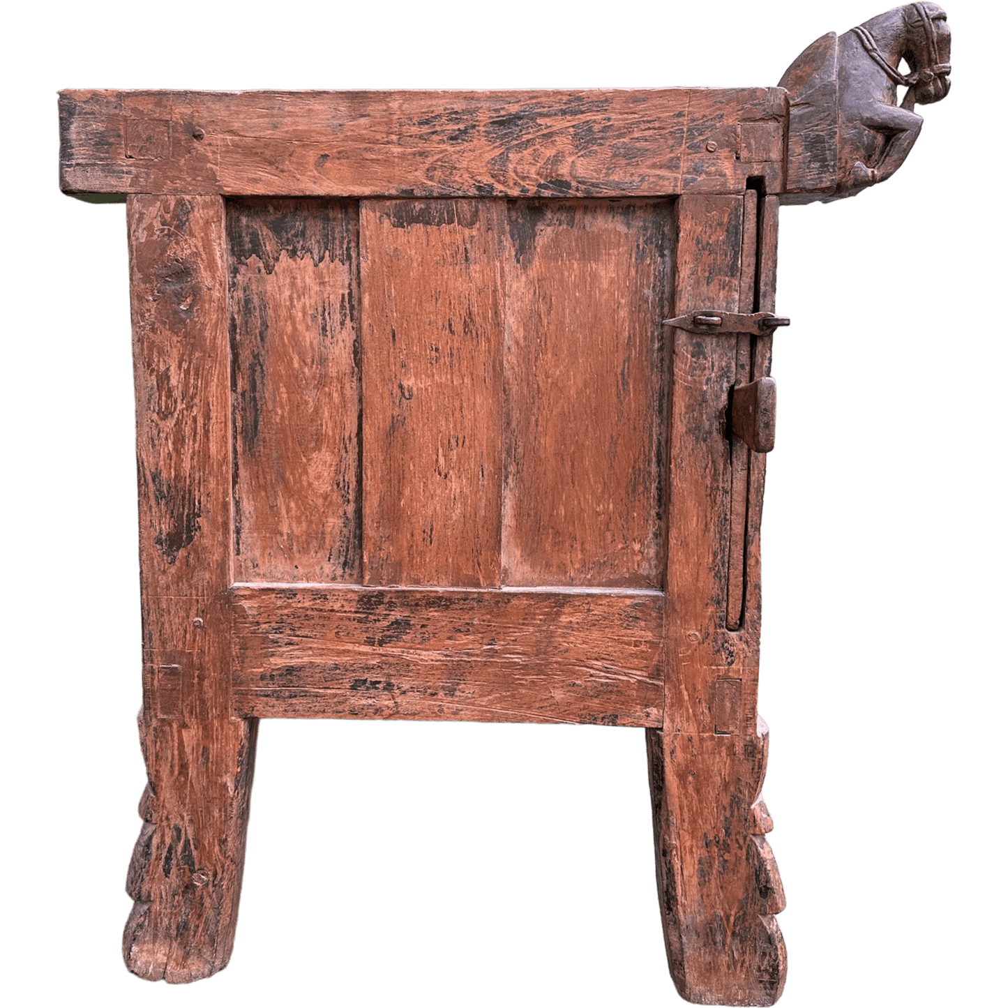 Antique Indian Damchiya Dowry Chest Hand Carved Hardwood SideboardThe Furniture Recycling Shop