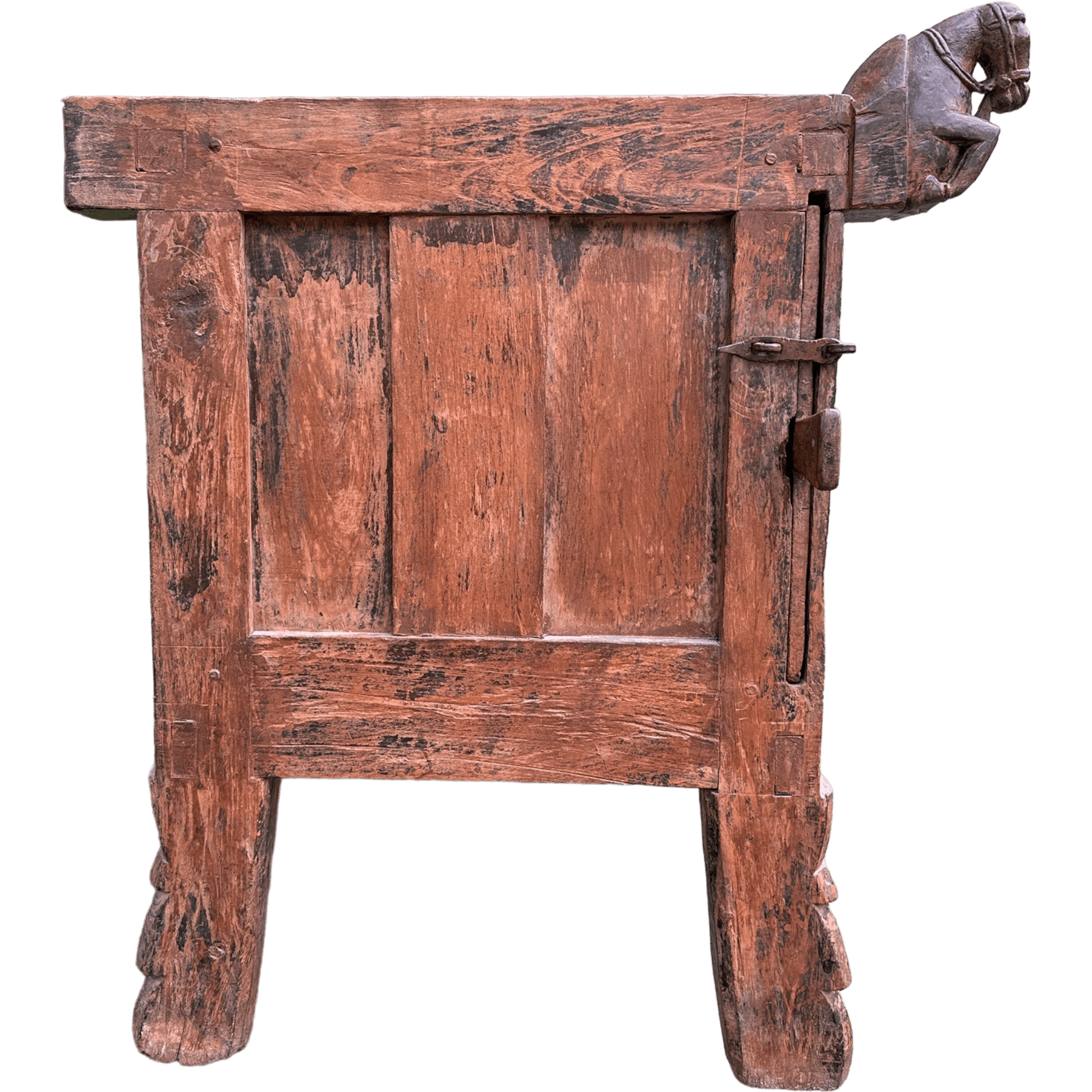 Antique Indian Damchiya Dowry Chest Hand Carved Hardwood SideboardThe Furniture Recycling Shop