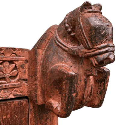 Antique Indian Damchiya Dowry Chest Hand Carved Hardwood SideboardThe Furniture Recycling Shop