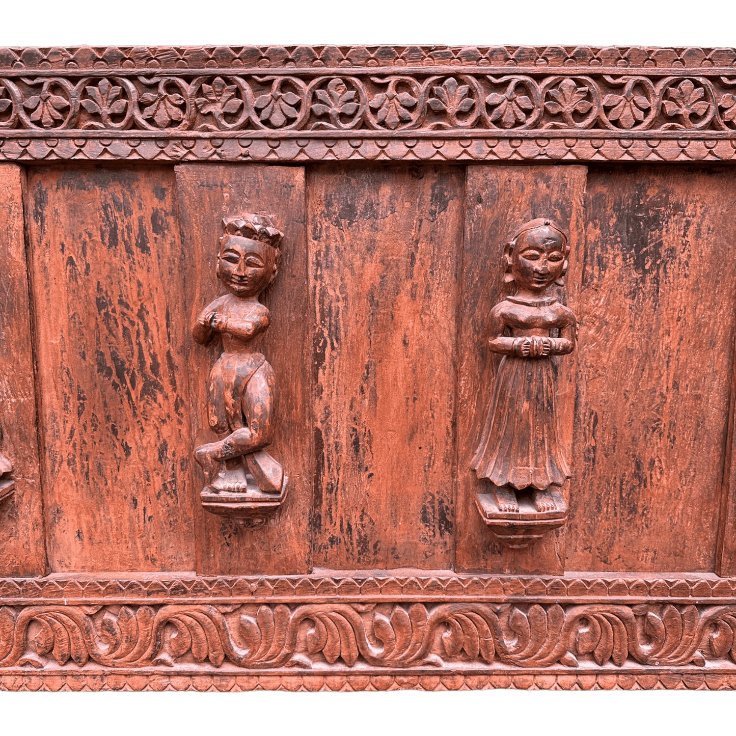 Antique Indian Damchiya Dowry Chest Hand Carved Hardwood SideboardThe Furniture Recycling Shop