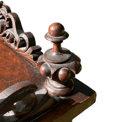 Antique Victorian Canterbury Magazine Rack with Drawer - Circa 1860The Furniture Recycling Shop