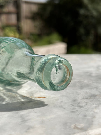 A.R. Barret & Co Ltd, Antique Aqua Blue Glass Bottle - Vintage Glass BottleThe Furniture Recycling ShopBottle