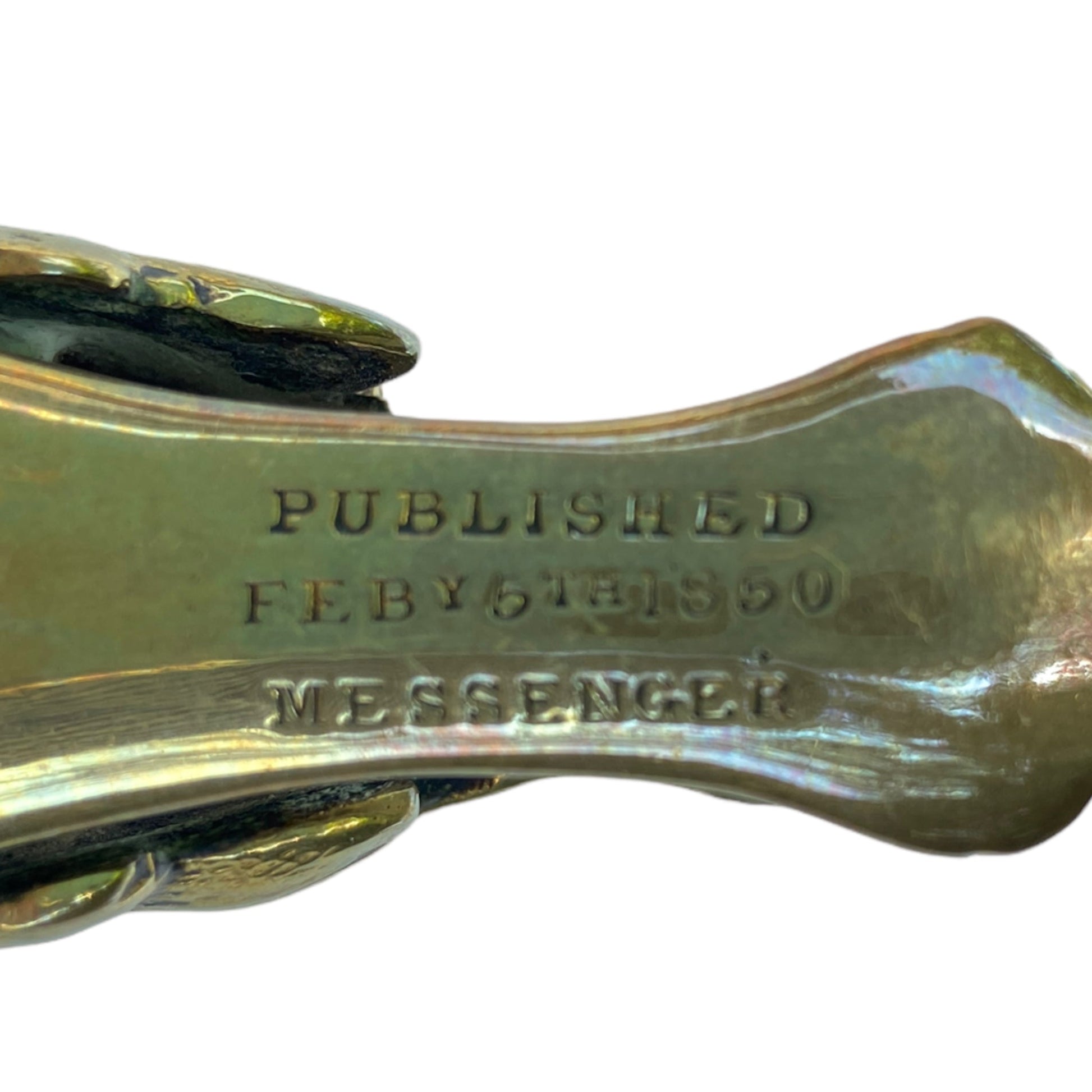 Boar’s Head-form Figure Victorian Letter Clip with Pen Nib BrushThe Furniture Recycling Shop