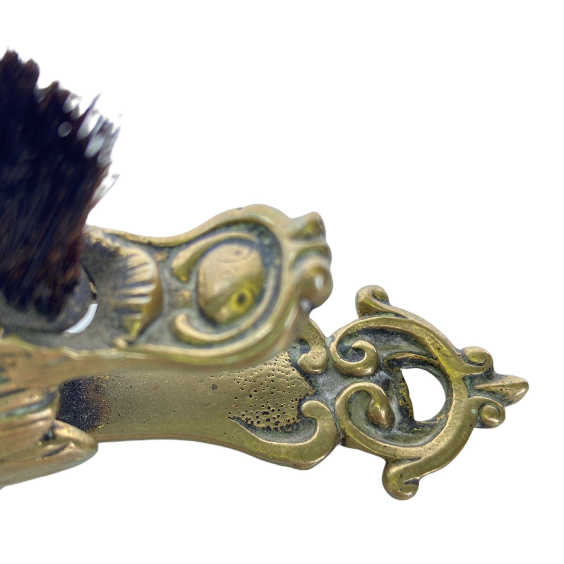 Boar’s Head-form Figure Victorian Letter Clip with Pen Nib BrushThe Furniture Recycling Shop