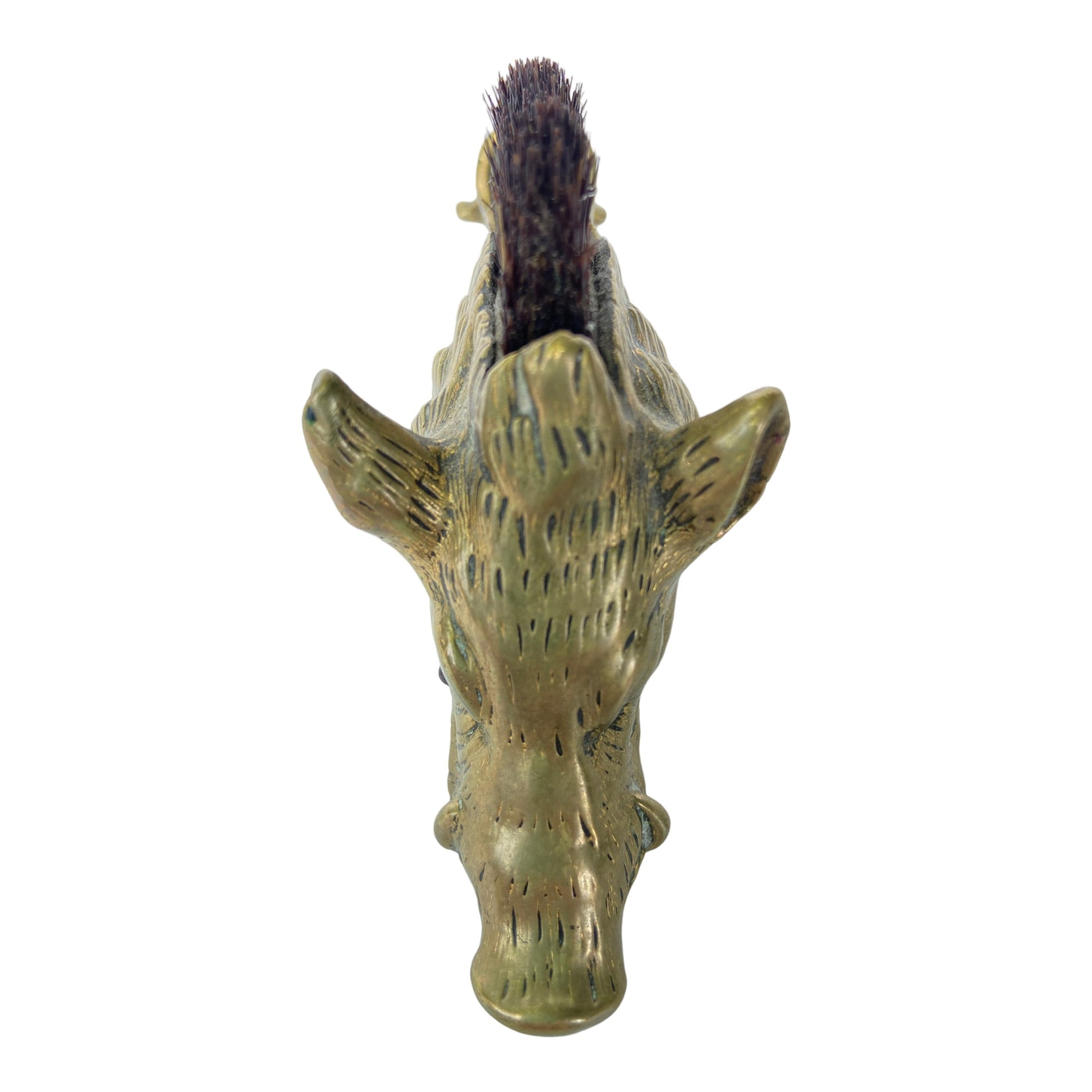 Boar’s Head-form Figure Victorian Letter Clip with Pen Nib BrushThe Furniture Recycling Shop