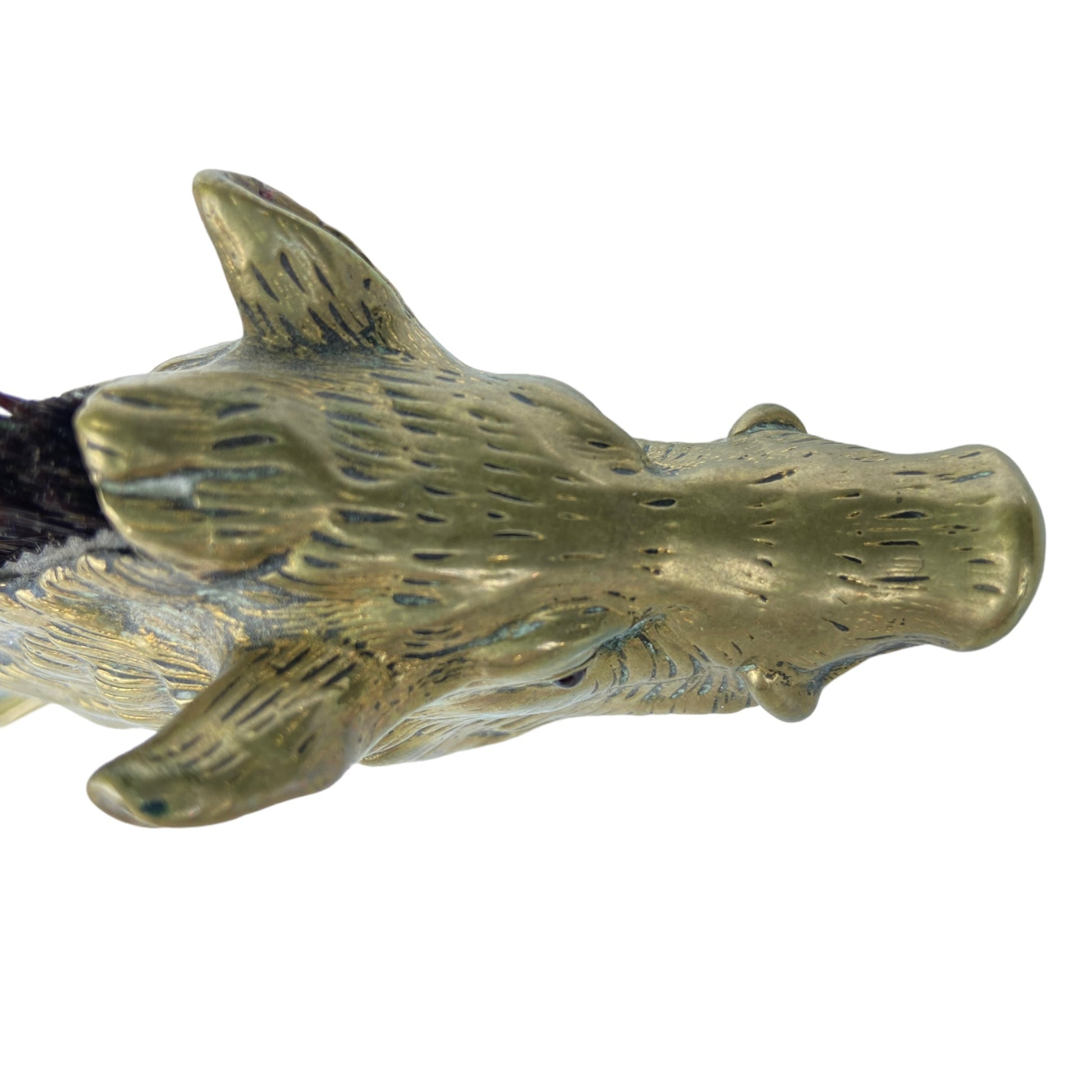 Boar’s Head-form Figure Victorian Letter Clip with Pen Nib BrushThe Furniture Recycling Shop