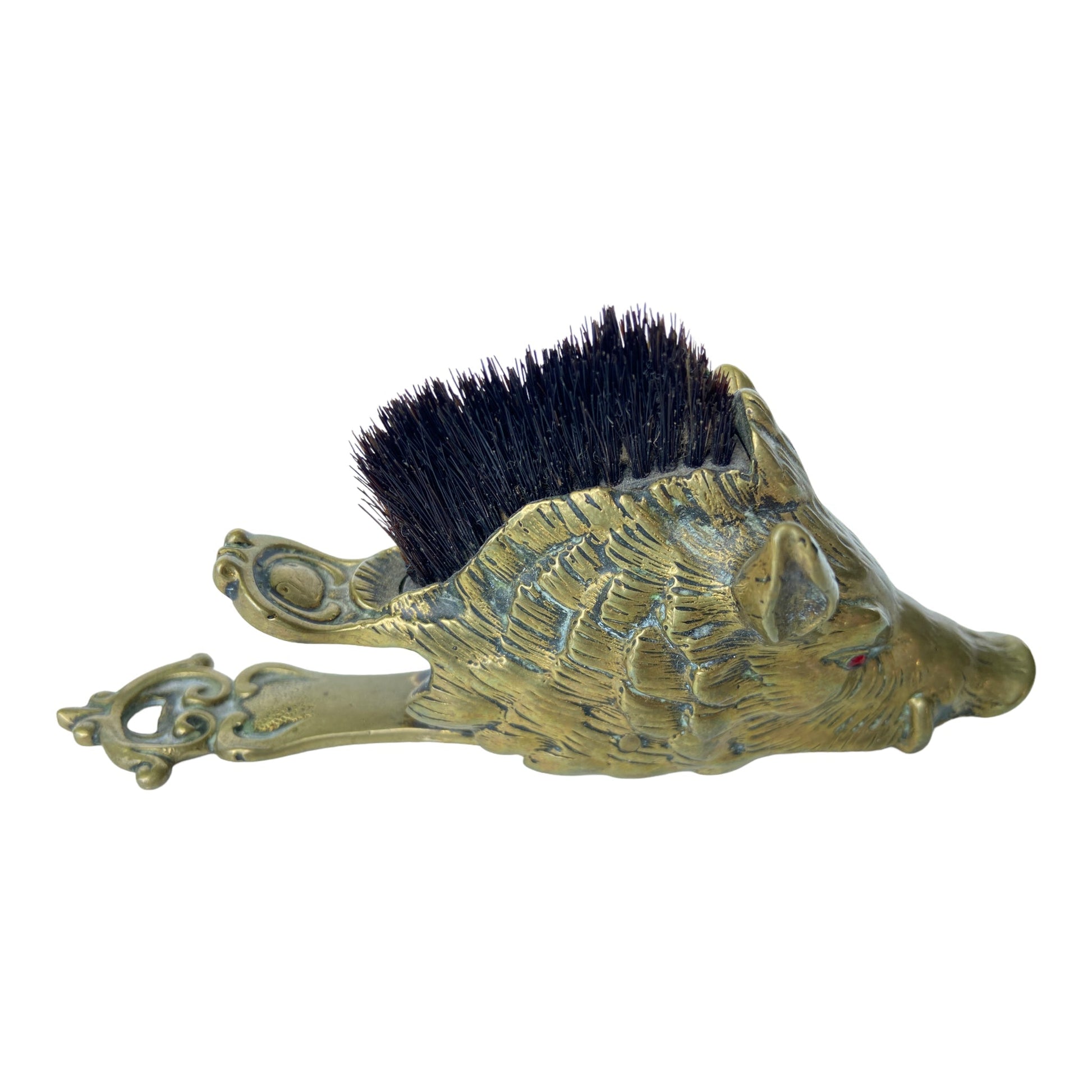 Boar’s Head-form Figure Victorian Letter Clip with Pen Nib BrushThe Furniture Recycling Shop