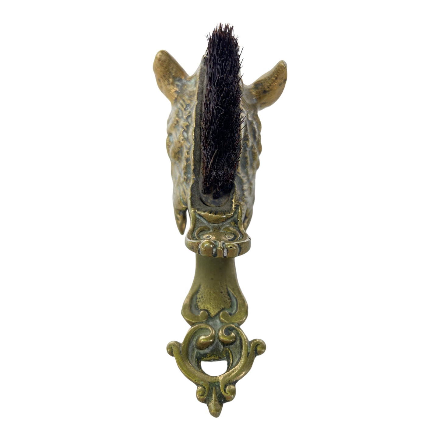 Boar’s Head-form Figure Victorian Letter Clip with Pen Nib BrushThe Furniture Recycling Shop
