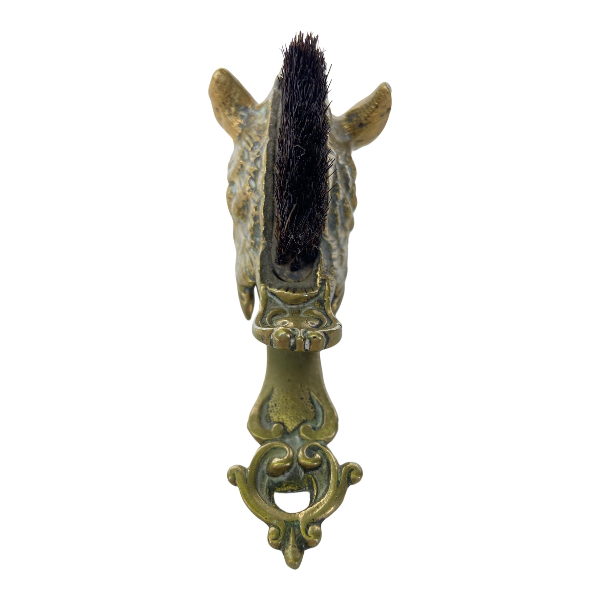 Boar’s Head-form Figure Victorian Letter Clip with Pen Nib BrushThe Furniture Recycling Shop
