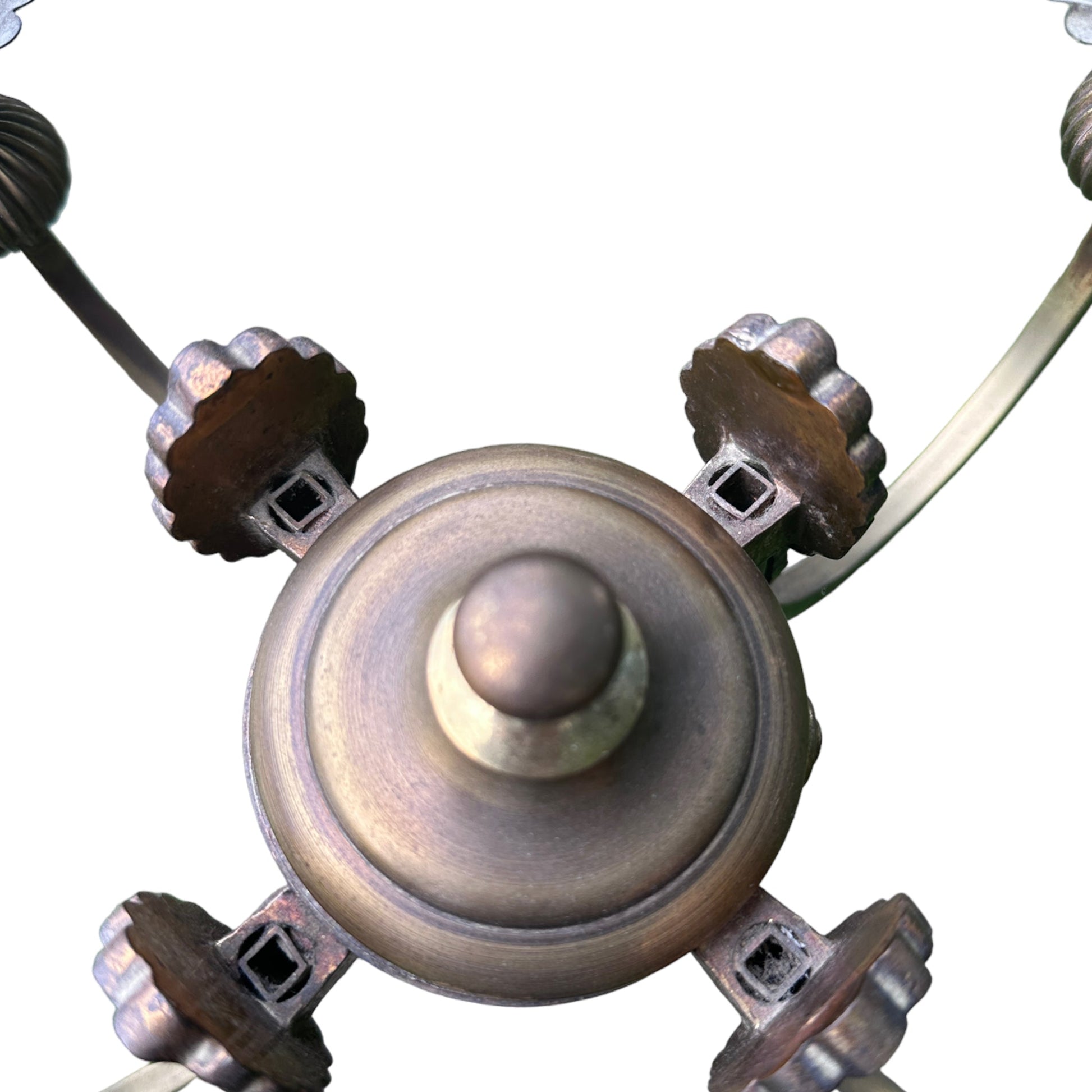 Brass Free Standing Tall Four Prong Candelabra Candle HolderThe Furniture Recycling Shop