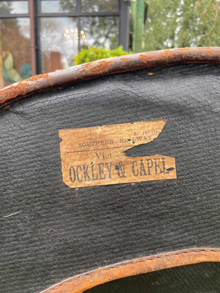 Early 20th Century Canvas and Leather Carriage Dome TrunkThe Furniture Recycling ShopFurniture