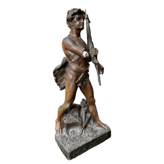 Early 20th Century Spelter Sculpture – Pro PatriaThe Furniture Recycling ShopDecor