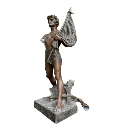 Early 20th Century Spelter Sculpture – Pro PatriaThe Furniture Recycling ShopDecor