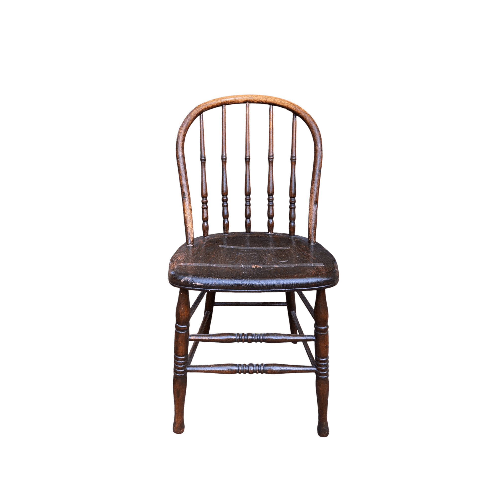 Early 20th Century Vintage Oak Windsor Spindle Back ChairThe Furniture Recycling Shop