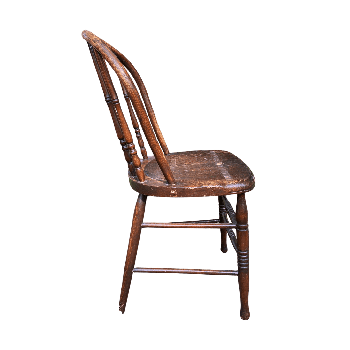 Early 20th Century Vintage Oak Windsor Spindle Back ChairThe Furniture Recycling Shop