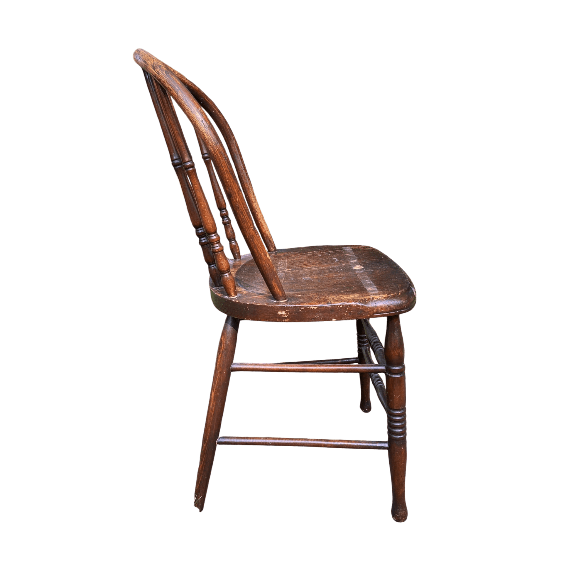 Early 20th Century Vintage Oak Windsor Spindle Back ChairThe Furniture Recycling Shop