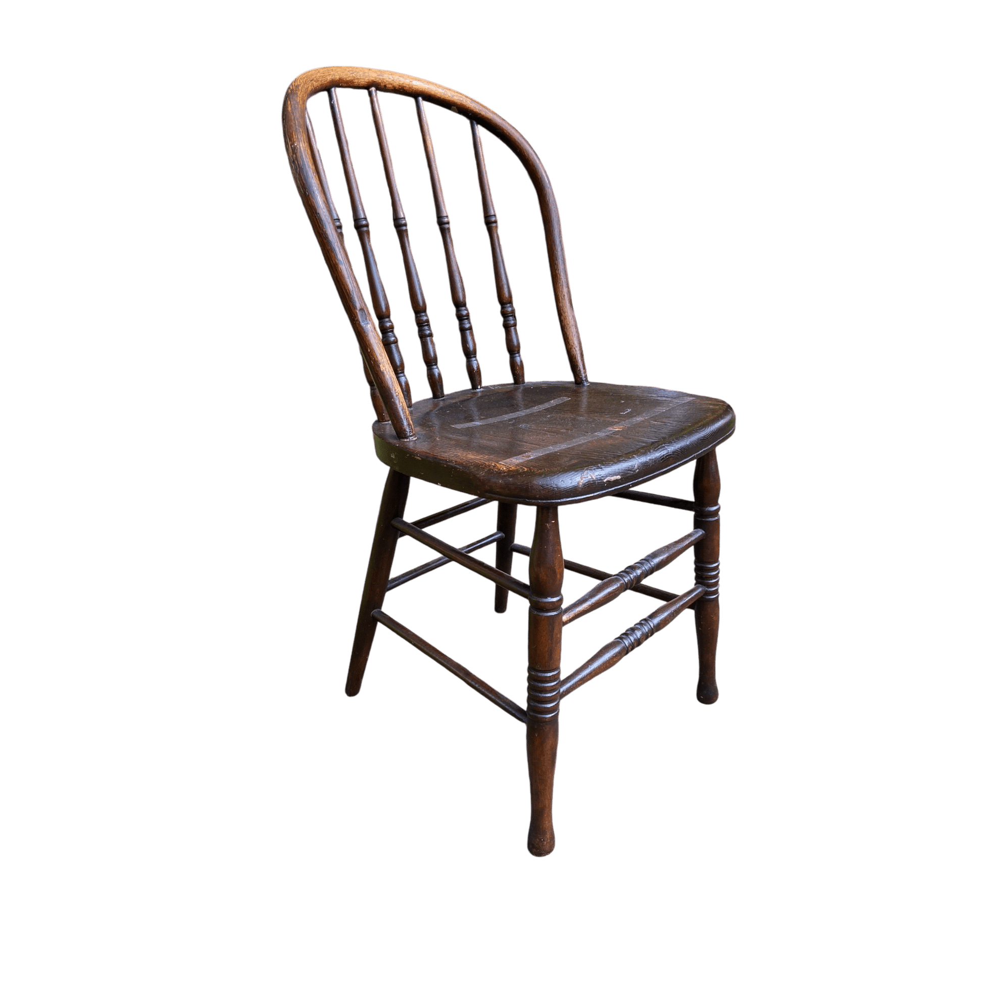 Early 20th Century Vintage Oak Windsor Spindle Back ChairThe Furniture Recycling Shop