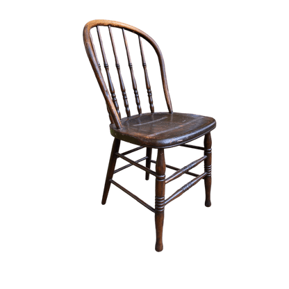 Early 20th Century Vintage Oak Windsor Spindle Back ChairThe Furniture Recycling Shop